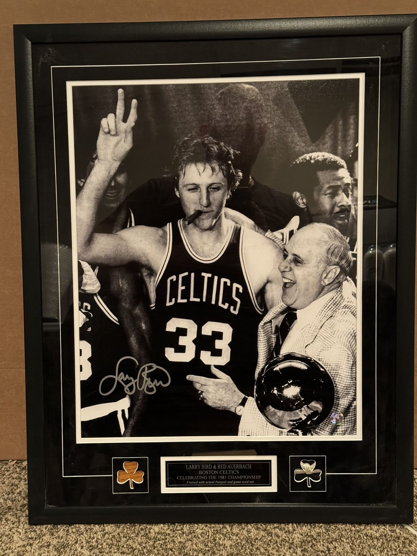 Larry Bird Autographed 16X20