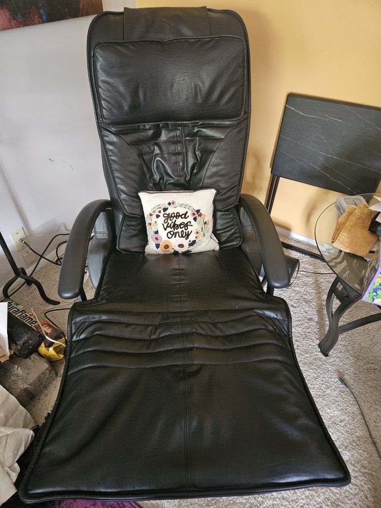 Black Leather Massage Chair