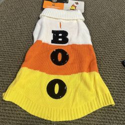Pet Candy Corn Sweater 