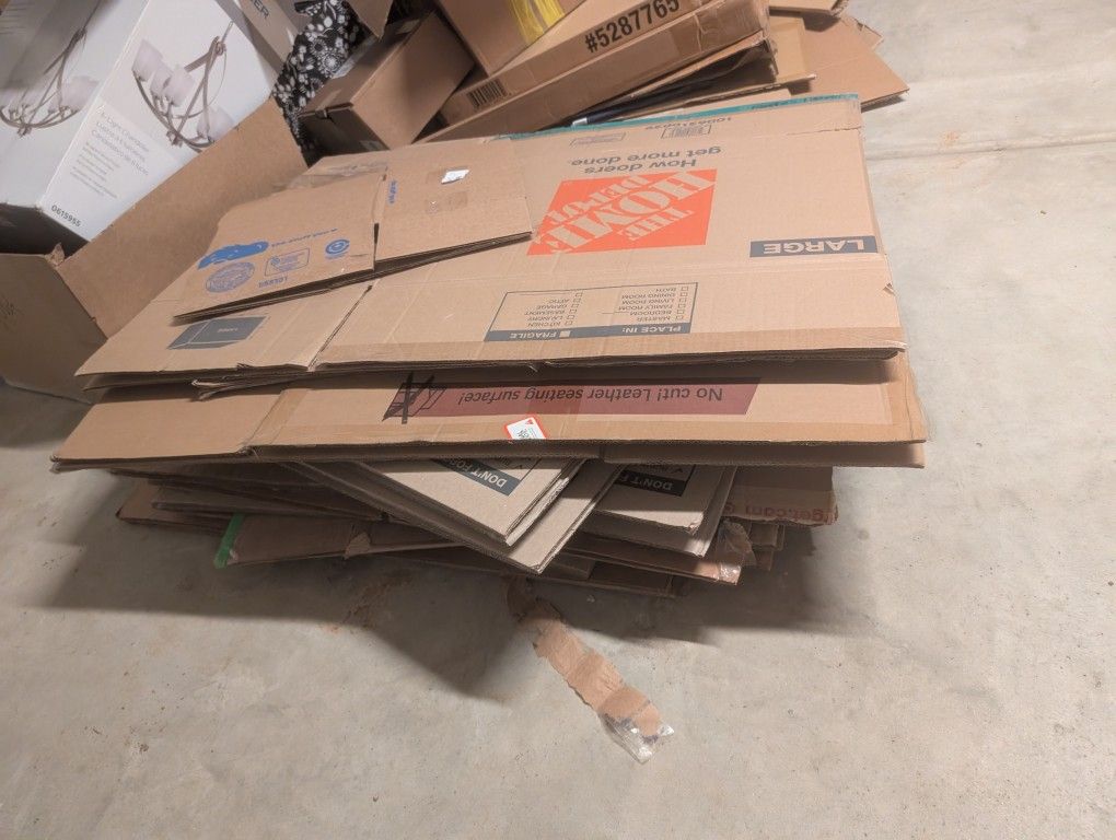 Moving Boxes (And Assorted Packing Materials)