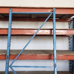 Heavy duty,  Shelf 3/4 inch plywood . 2 racks or 4 shelfs, each