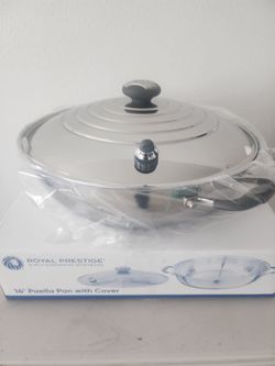 HOYA PAELLA  DE 14 PULGADAS DE ROYAL PRESTIGE. SU PRECIO ORIGINAL ES DE  $1100..PERO SELA DEJO EN $650.. LA TENIA PARA UN REGALO . ES NUEVA