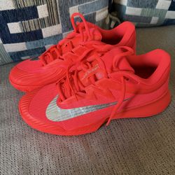 Nike Court Air Zoom Vapor Pro 3 Premium Clay Bright Crimson Metallic Silver (Women's) Size 9