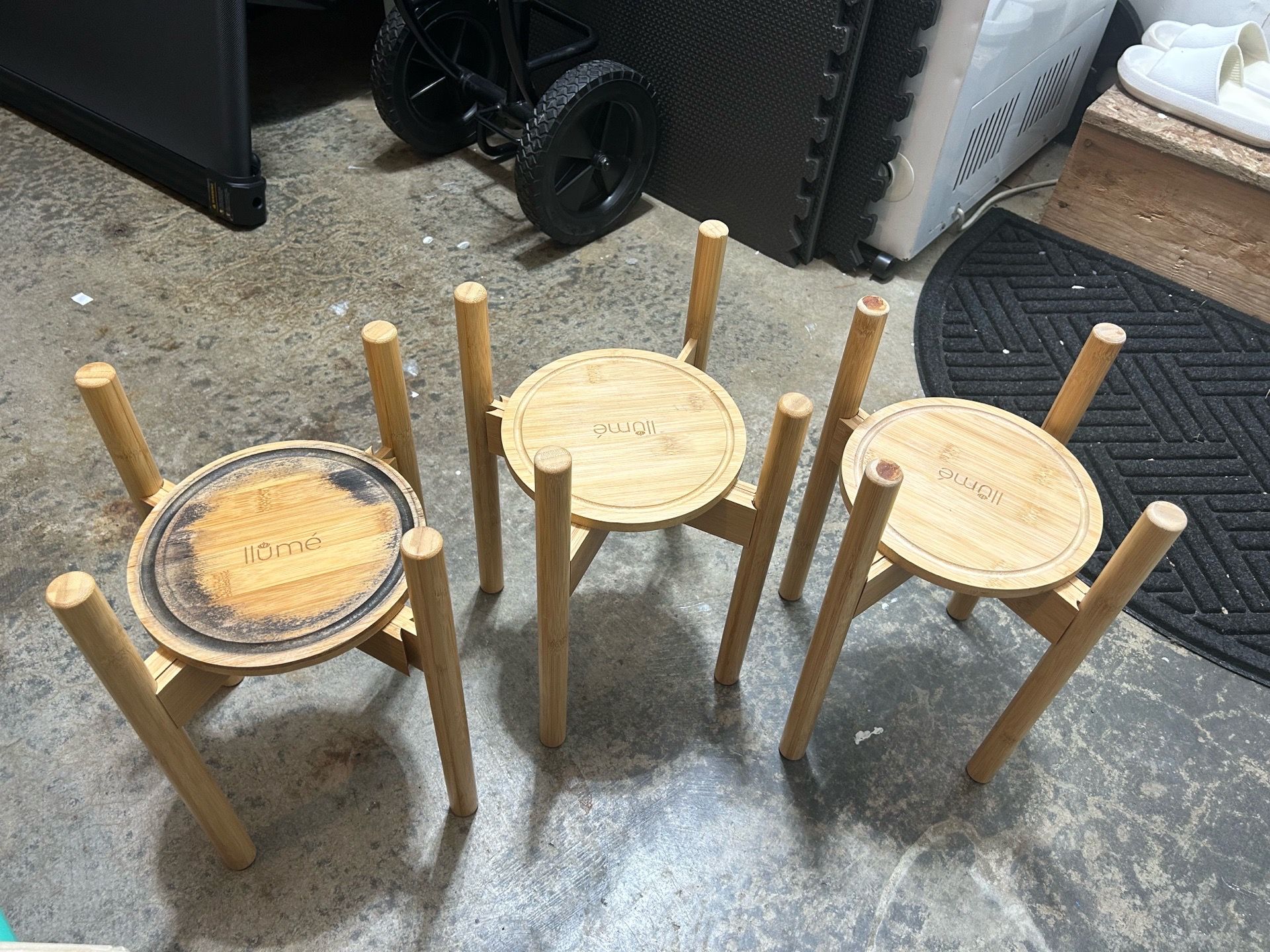 Bamboo plant stands