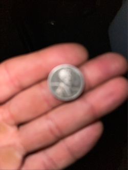 Silver-Toned Lincoln Penny Coin