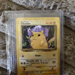 $1000 Year 1999 Pokémon card Pikachu
