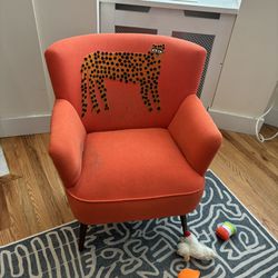 Orange Accent Chair 