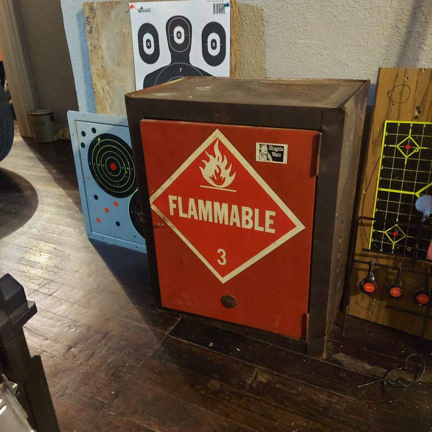 Antique Flammable Items Storage Box