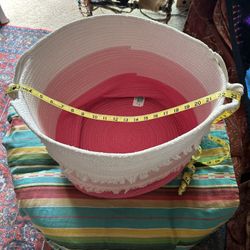 Large cotton, tricolored tote bag