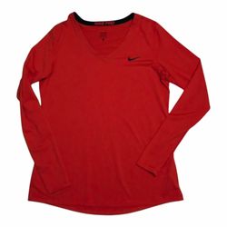 Nike Pro long-sleeve V-neck athletic shirt Womens XL