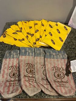 10 bandannas/4 burlap bags ALL for $10!!