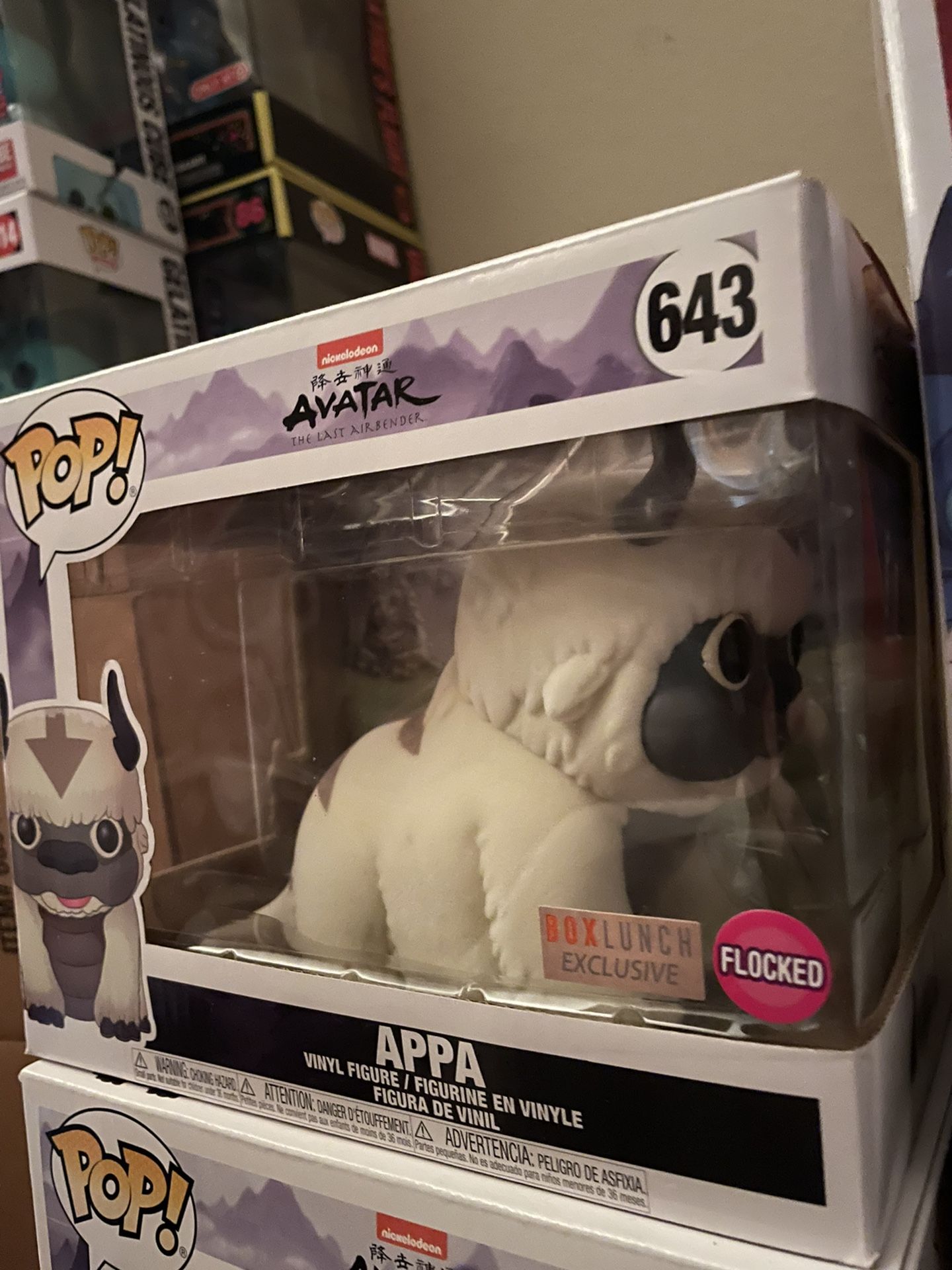 Funko Pop Exclusive Inch Anime Avatar Flocked Appa