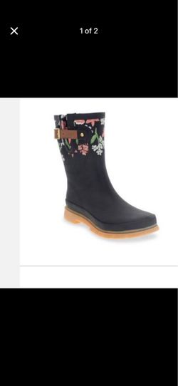 Flower Rain boots
