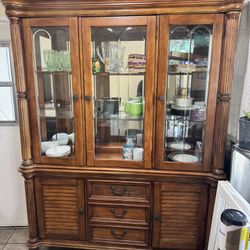 Two Piece China Cabinet