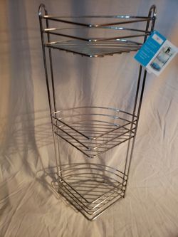 CHROME CORNER RACK