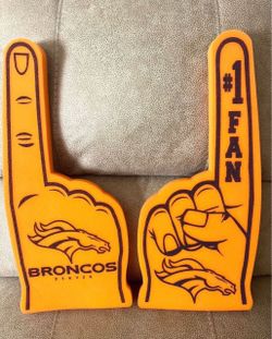 Denver Broncos Foam Finger Set of 2