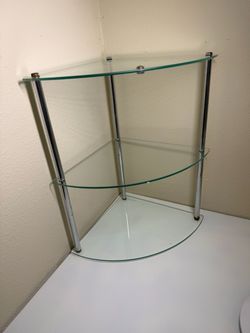 glass corner shelf