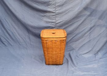 Vintage Handwoven Longaberger Wooden Storage Basket