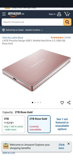 External hard drive