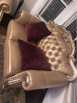 Beautiful elegant gold furniture set