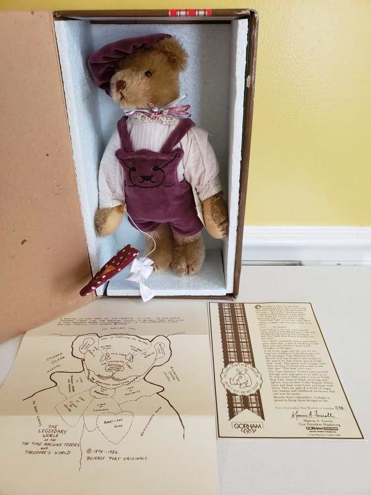 Gorham "Christopher Paul Bearkin" Bear (1986). Time Machine Teddies 