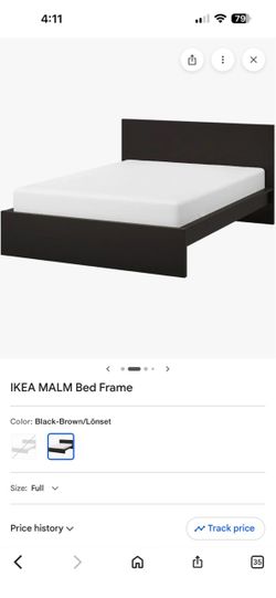 IKEA MALM bed Black full size