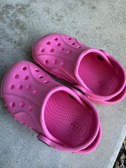 Toddler Baya Crocs C6 Hot Pink