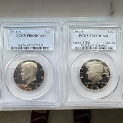Kennedy Half Dollars Proof MS 69 Deep Cameo