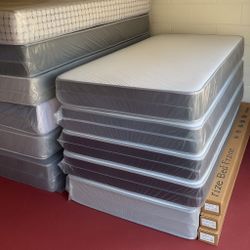 Twin Size Mattress Double Sided Of 10 Inches Thick New From Factory With its Plastic Also Available in Full, Queen or King Same Day Delivery