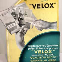 Rare Velox Kodak Re-Developer Paper - ORIGINAL ADVERTISING 1930’s 20”x13”