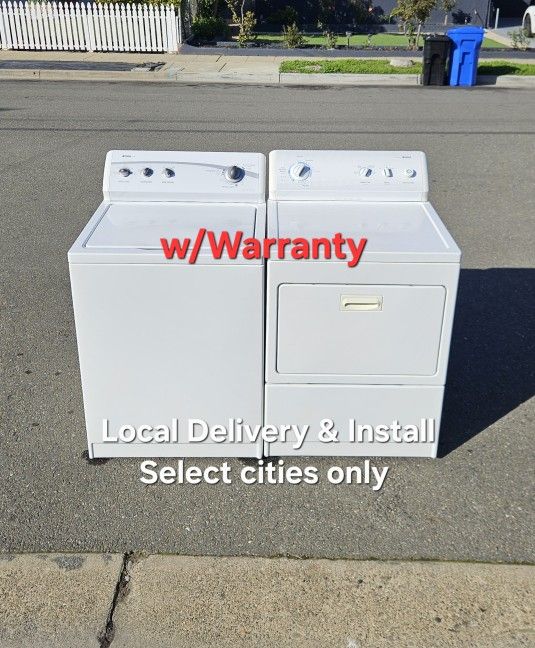 Clean Good Working Kenmore Washer & Electric 220v Dryer Set Local Delivery With Warranty 