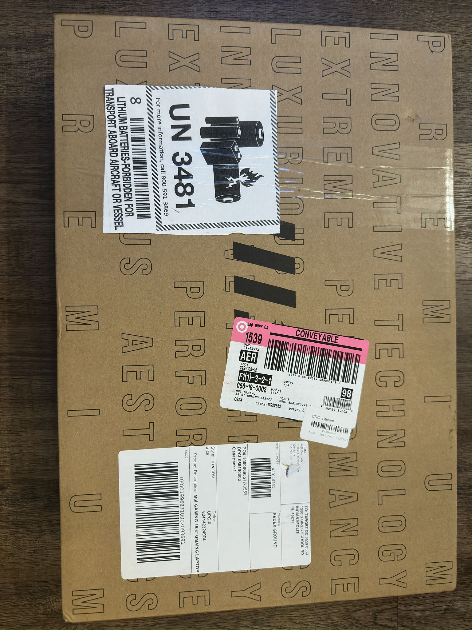 MSI Thin GF63