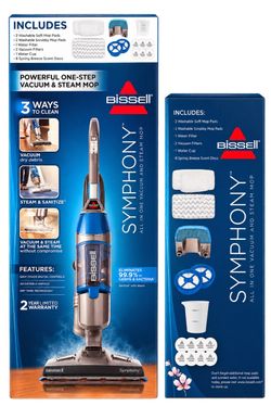 Brand New Bissell Symphony All-in-One Vacuum & Steam Mop