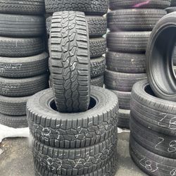 LT285/75R17 hankook 285/75/17 LT matching set of used tires in great condition 350$ for 4 tires plus tax.  Mount balance available but not included.  