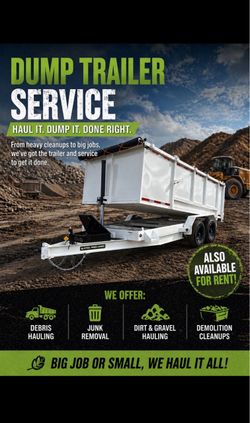 Dump trailer, demo, escombro, concrete , demolition, trailer, dump, dumpster
