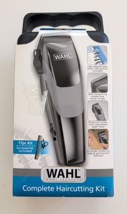 NEW - WAHL 17 Piece Complete Hair cutting Kit Hair Clippers easy.
 NEW