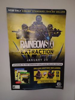 Rainbow Six Extraction Gamestop Promo Poster