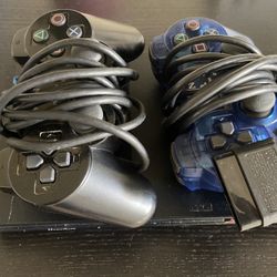 PS2 Slim Console With 2 Controllers Bundle