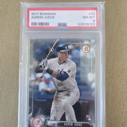 2017 Bowman Aaron Judge PSA 8