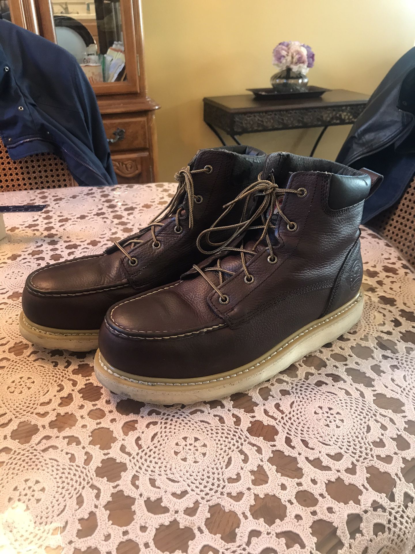 Red Wing Irish Setter Saftey Toe boots 12EE