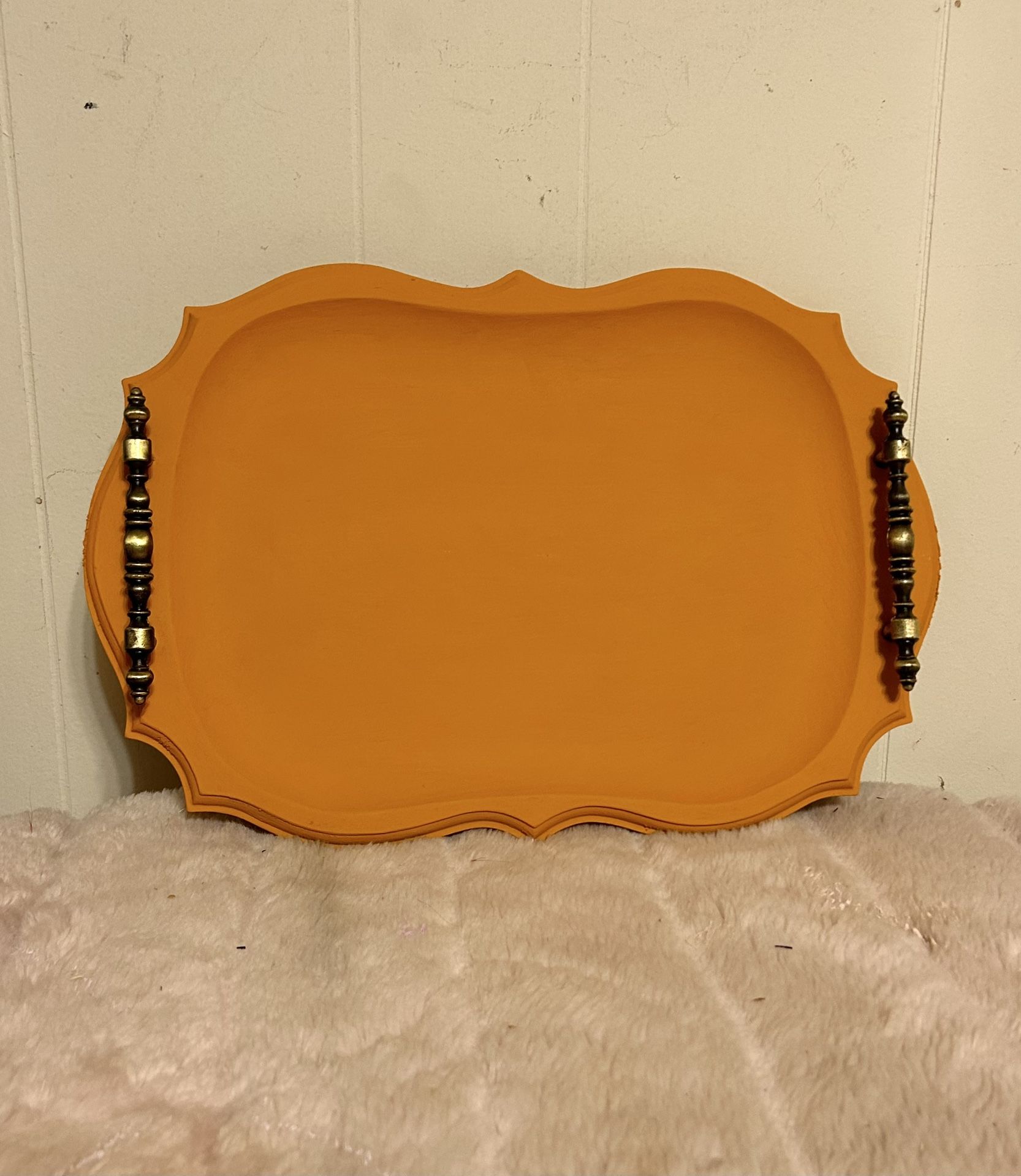 Repainted Vintage Wood Tray