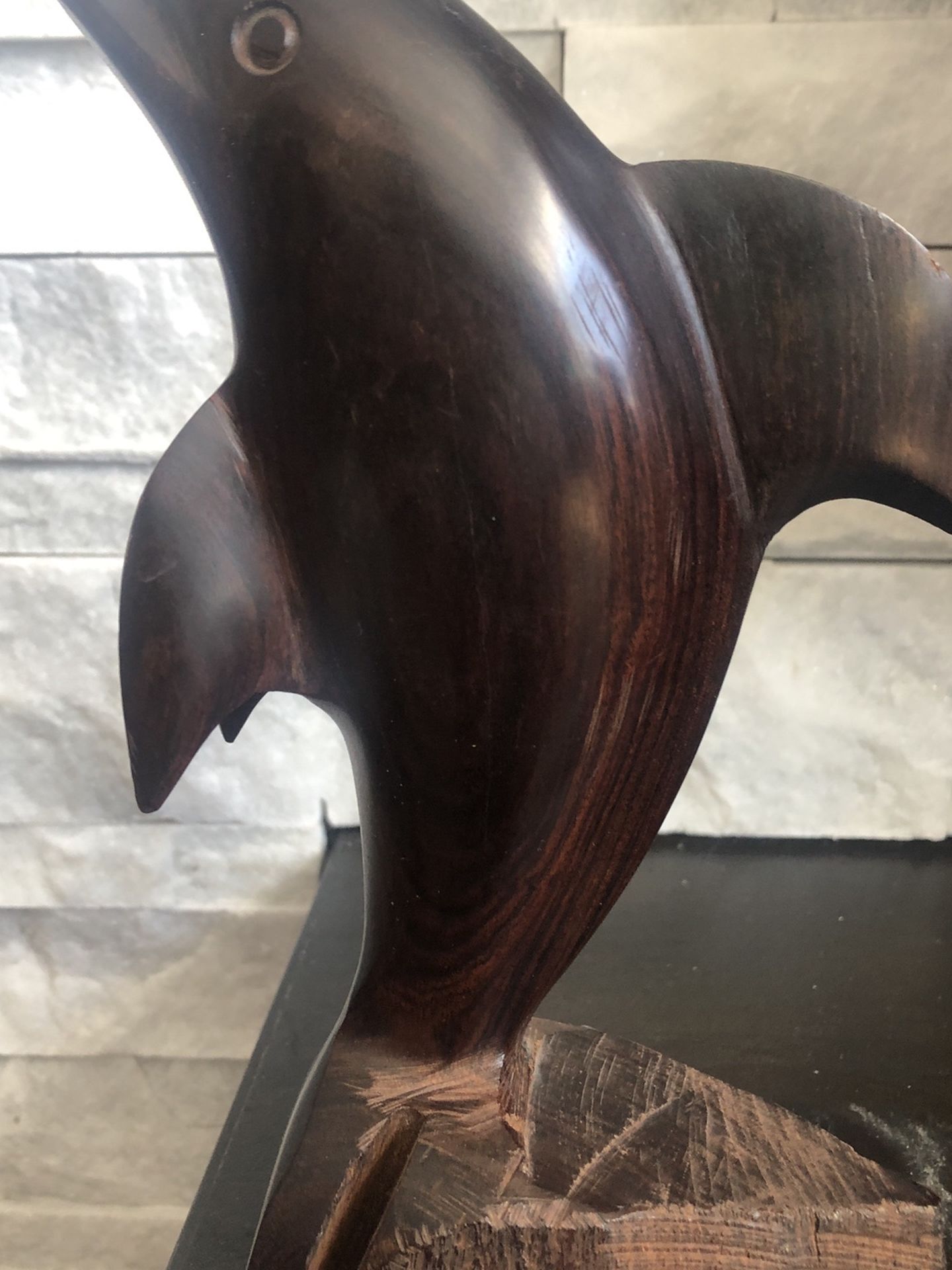 Dolphin : Wooden Figure