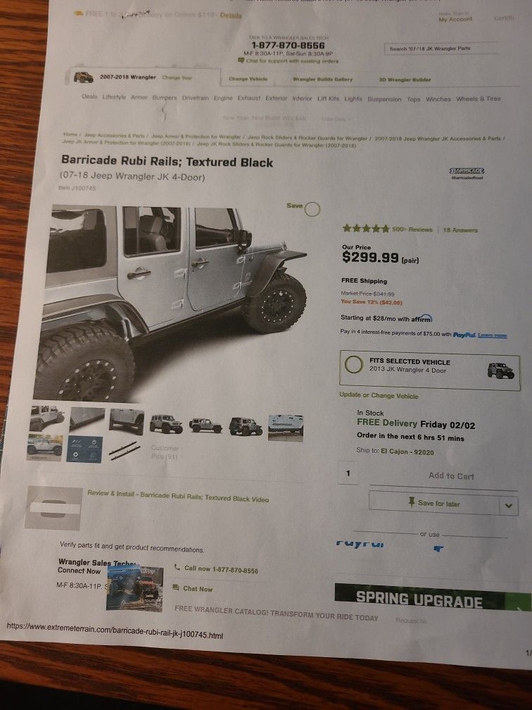 Barricade Rails For Jeep Wrangler