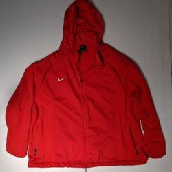 Nike Sphere Woven MidWeight Hooded Water Repel Red Jacket Mens 3XL C6571-657