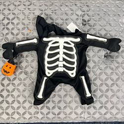 Skeleton Halloween Dog Costume