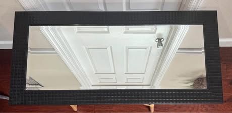 Rectangle Mirror Raised Square Design 19.25”x41.5” just $25