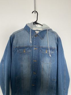 Men Hoodied Jean Jacket