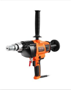NEW IN BOX Shop VEVOR Core Drill Machine, 0.8-6.3 in. Drilling Diameter Handheld Diamond Core Drill Rig with Carrying Case, 2000-Watt