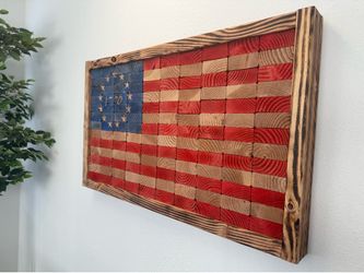 Custom Wood American Flag