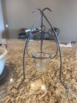 Metal Hanging Votive Candle Holder Stand